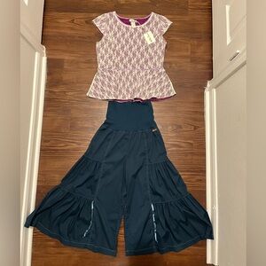 NWT MATILDA JANE MINDY BUTTERFLY CAPRI PANTS AND TOP SIZE M